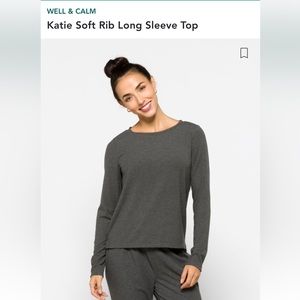 Well + Calm rib long sleeve top